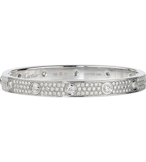 cartier with diamonds bracelet|cartier diamond bracelet selfridges.